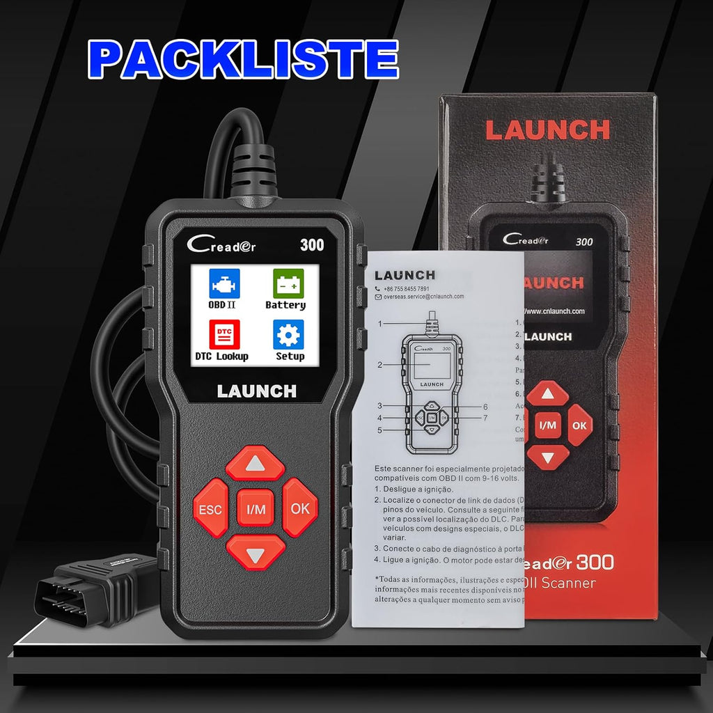 MG AutoTech OBD2 Scanner (Launch CR300) – Read & Clear Check Engine Light (All Cars 2000+)