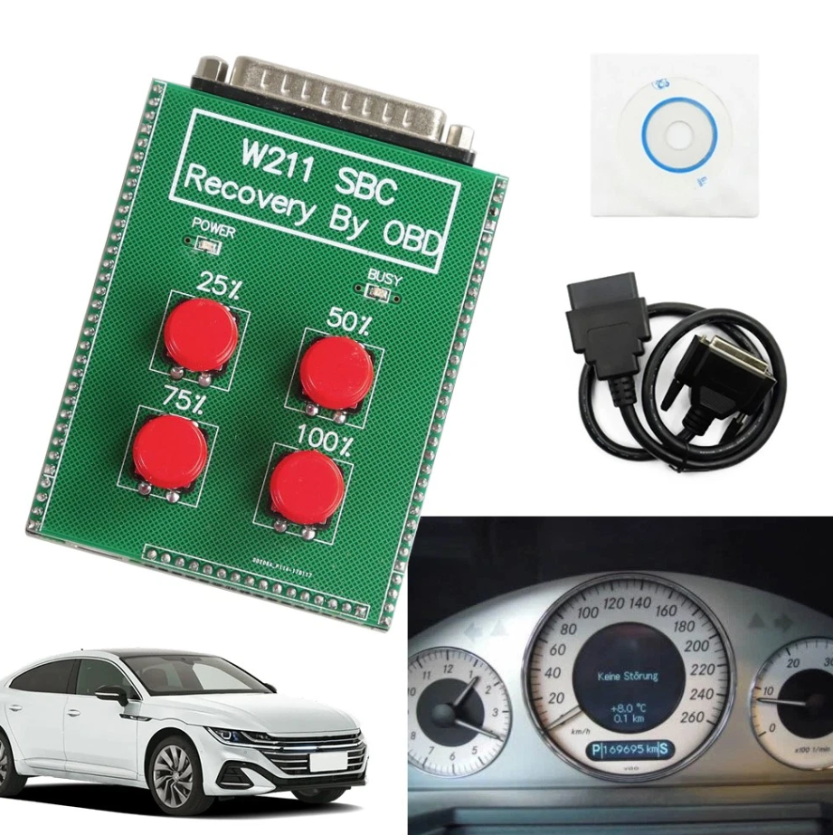 Mercedes-Benz W211 SBC Reset Tool by OBD | SBC / ABS Repair for W211 & R230